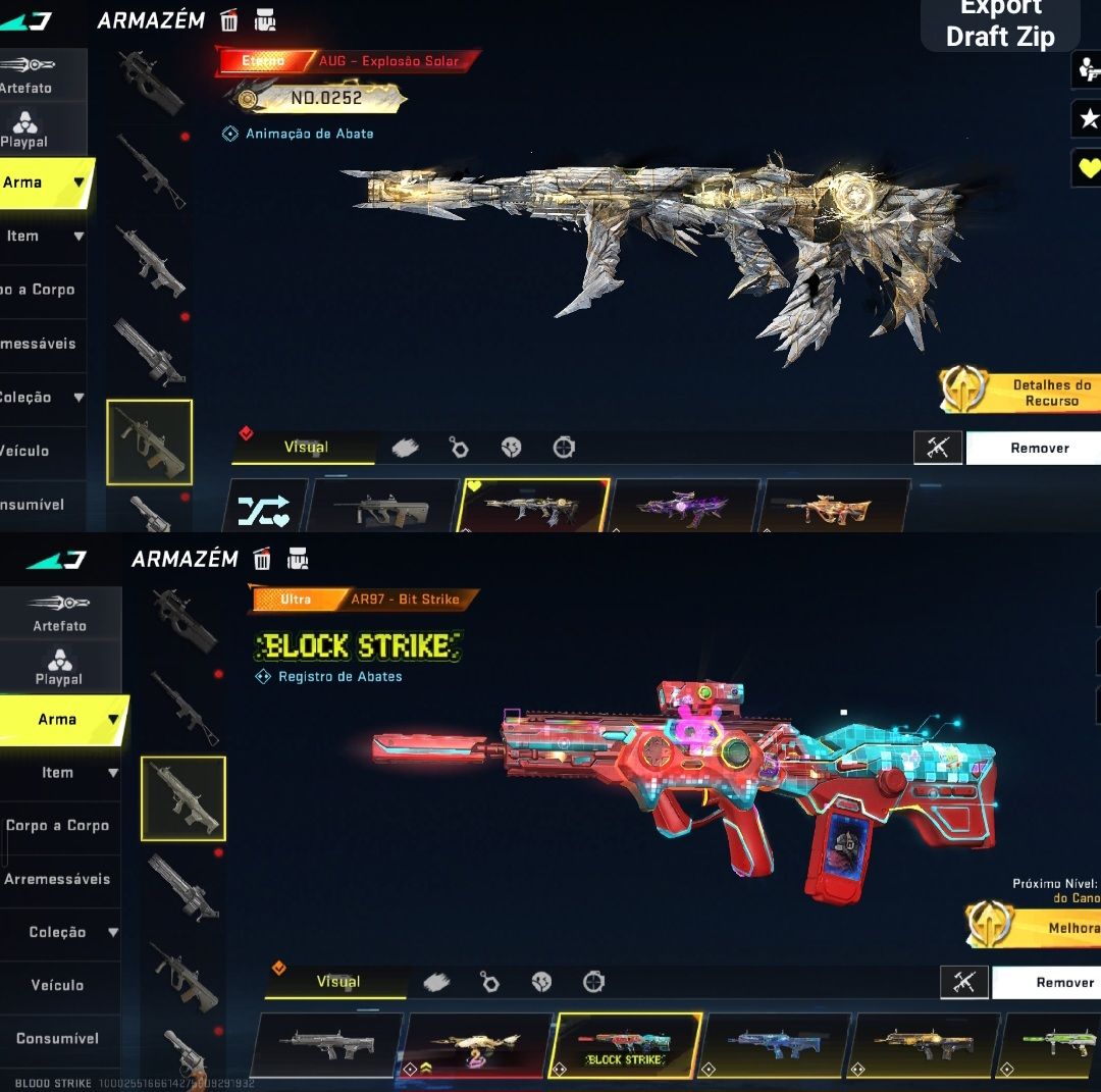 Conta BloodStriker | Armas Eterna | Armas Ultra | Skins de colab e Muito Mais