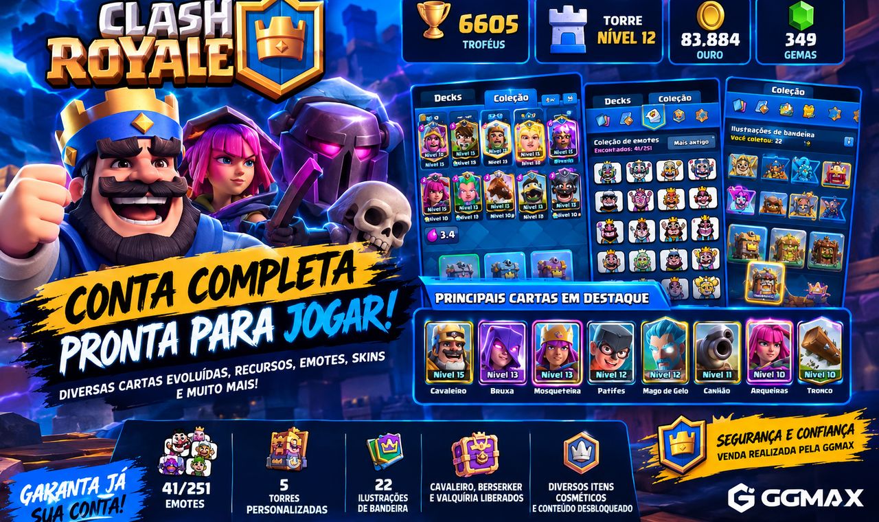 Essa conta de Clash Royale - FULL ACESSO! NO PREÇINHO!!