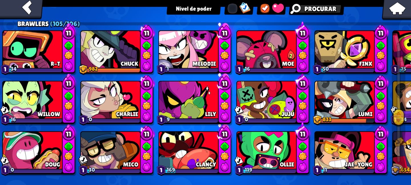 CONTA SUPER RARA DE BRAWL STARS