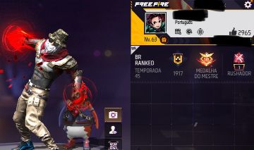 CONTA DE FREE FIRE LVL 63, MUITO BOA