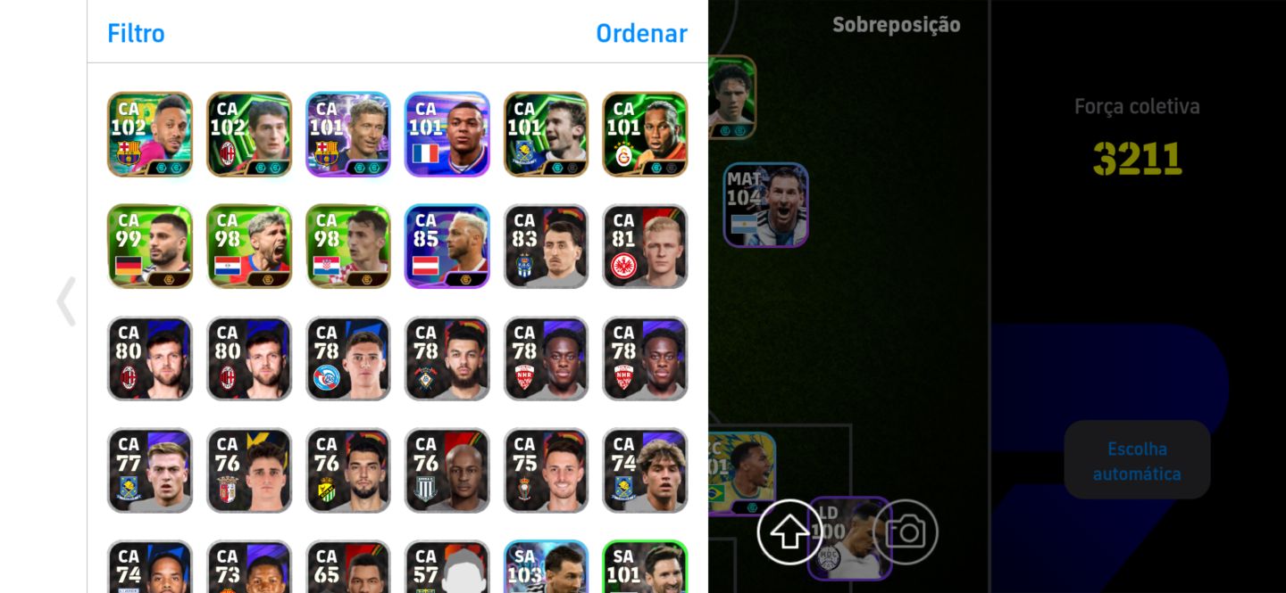 Conta efootball ronaldinho 107 blitz van basten 105