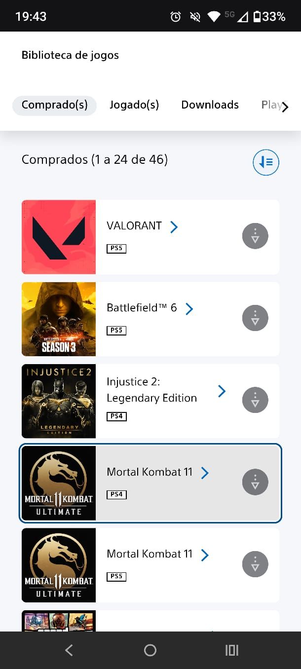 Conta de Playstation com diversos jogos AAA pra PS4/PS5