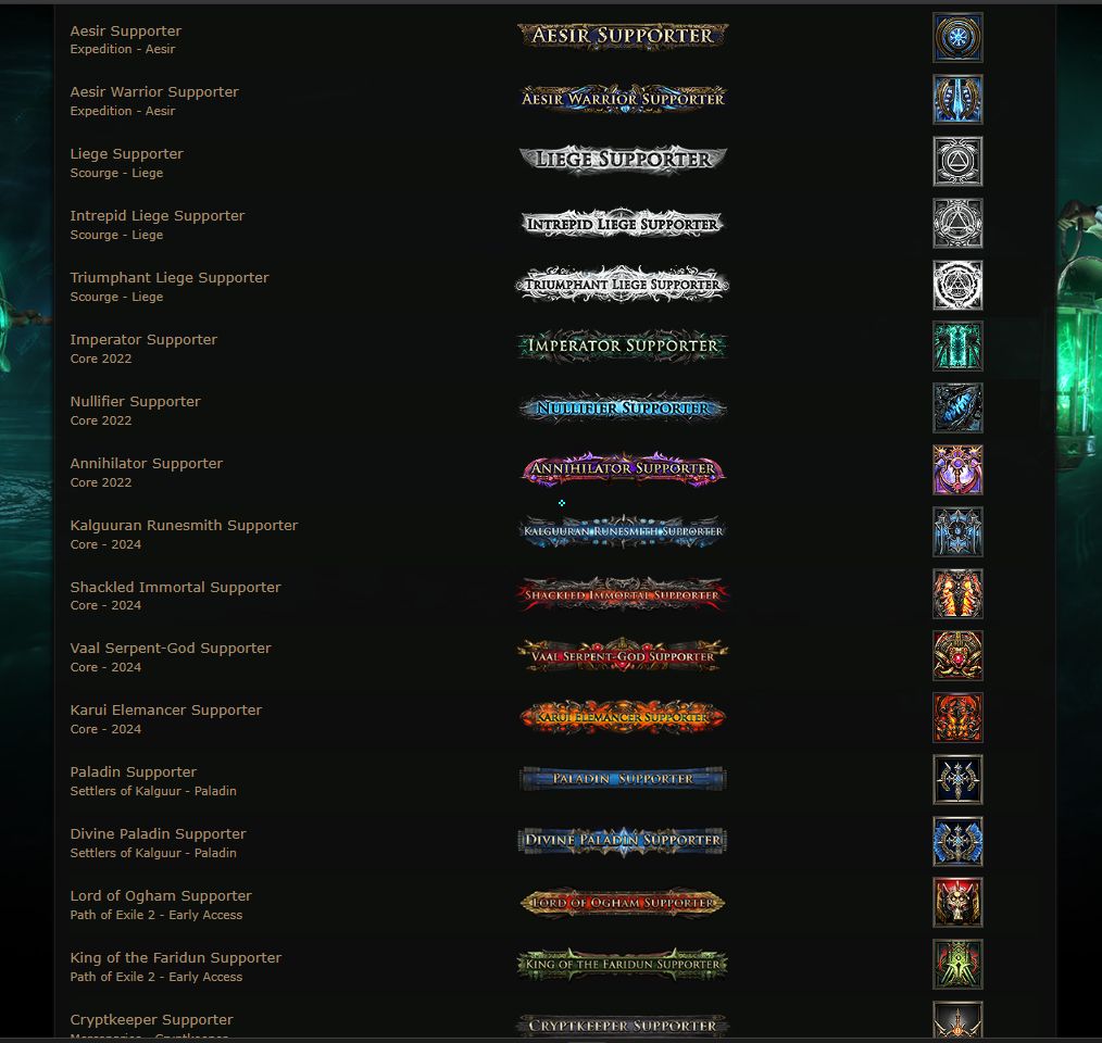 Conta POE 1 E 2 (Path of exile)