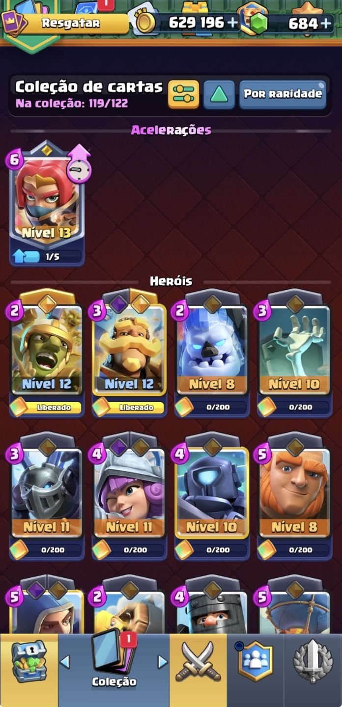 CONTA CLASH ROYALE 8K TROFEUS