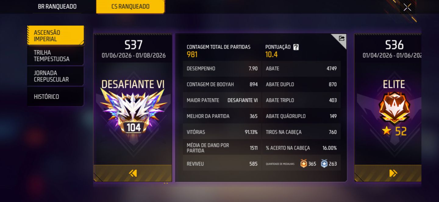 Upo seu rank até a patente ou estrelas desejadas
