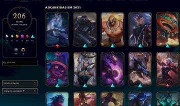 CONTA DE LOL ANTIGA(2013), LVL 454, TODOS CHAMPS, 206 SKINS (FULL ACESSO)