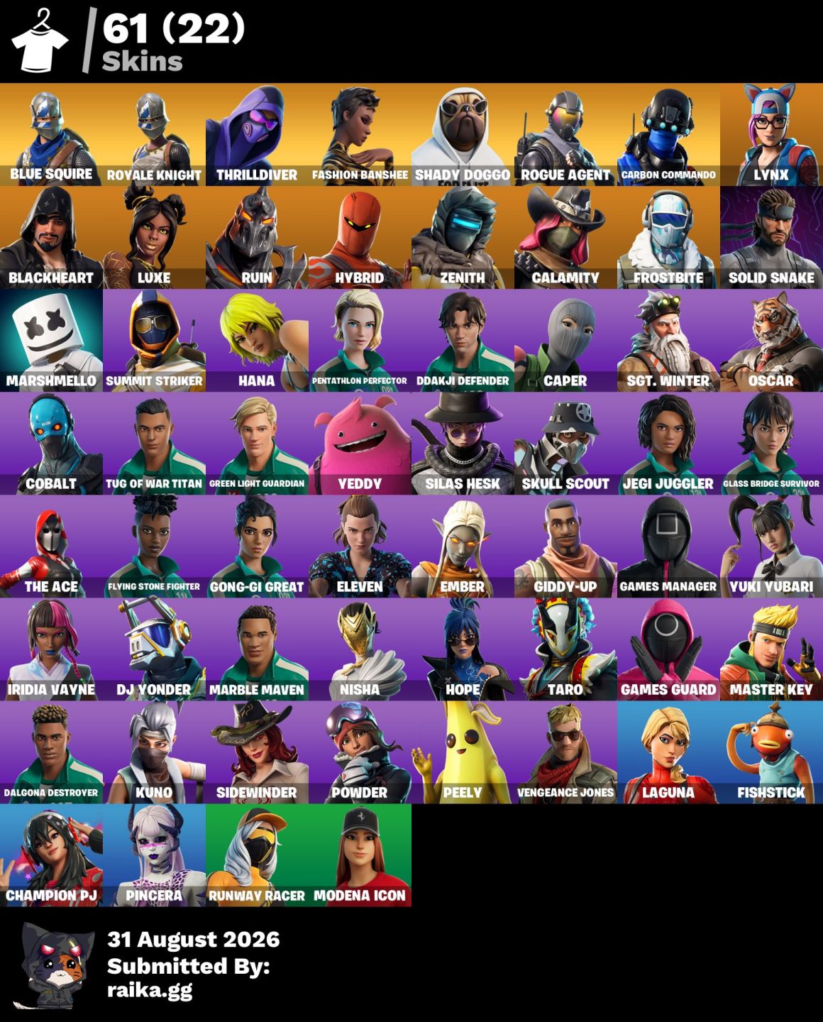 CONTAS DE FORTNITE OG (MAIS BARATAS DA PLATAFORMA)