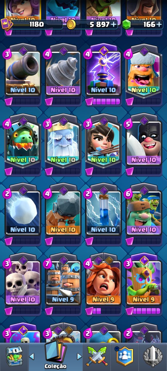 Conta Clash Royale arena 15