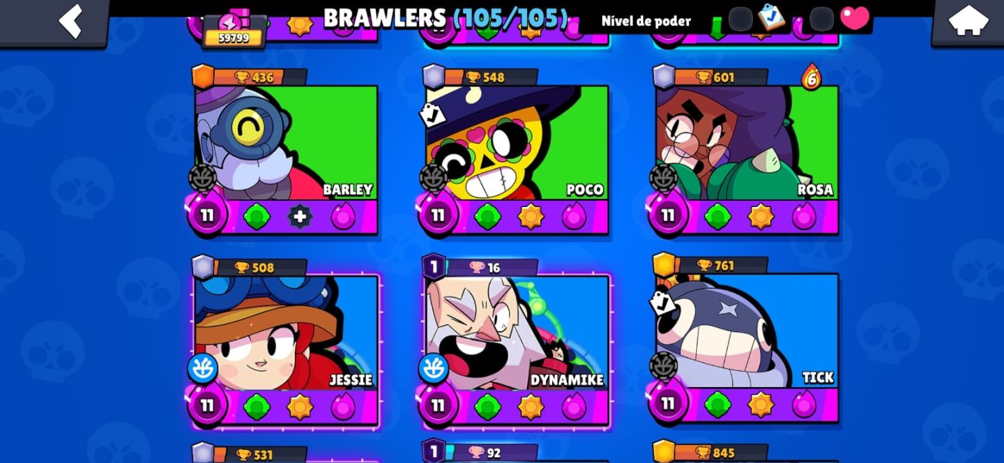 Conta de Brawl Stars muito rara.