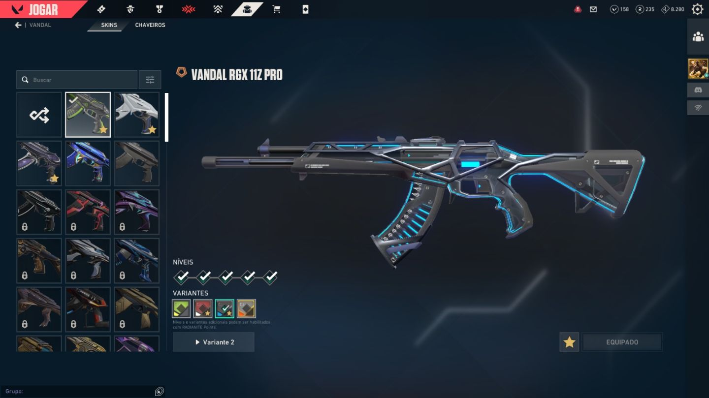 Conta valorant 1k+ gastos