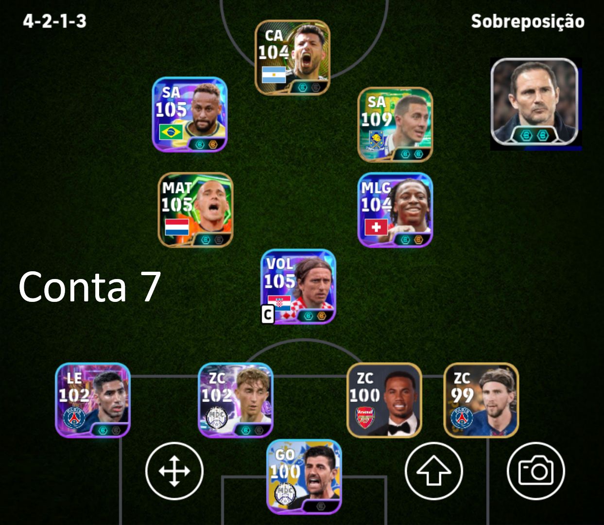 Melhores Contas Efootball Mobile Com MESSI Bigtime 109, Épicos e Showtimes Raros