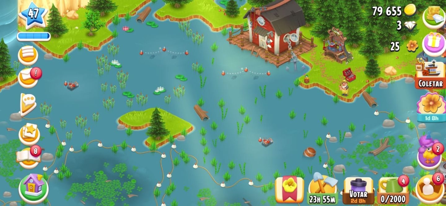 Fazendinha Hay Day - nível 47 mais informações na descrição