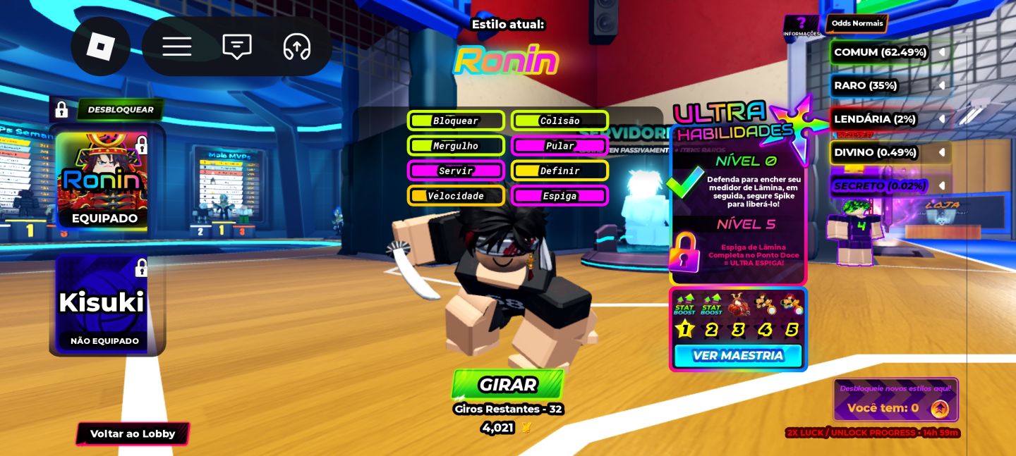 CONTA VOLLEYBALL LEGENDS PRONTA PRA JOGAR(promoção 20%off só por hoje)