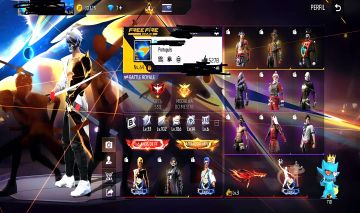 CONTA FREE FIRE [374 PEITAS] SOMBRA ROXA | PASSE MANOMAX |CABELO ROSA | FULL ATT