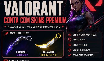 Conta de valorant extremamente gemada + conta de wild rift.