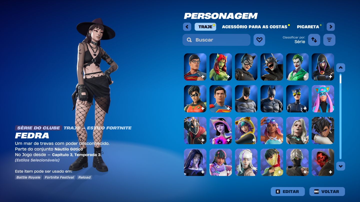 Conta Fortnite 711 skins Season 3 até atual completas Salve o Mundo Fundador.