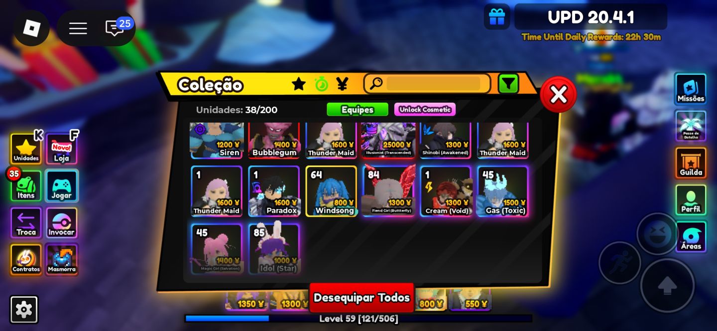 Conta anime adventures com aizen unique full SSS e fused hero double unique