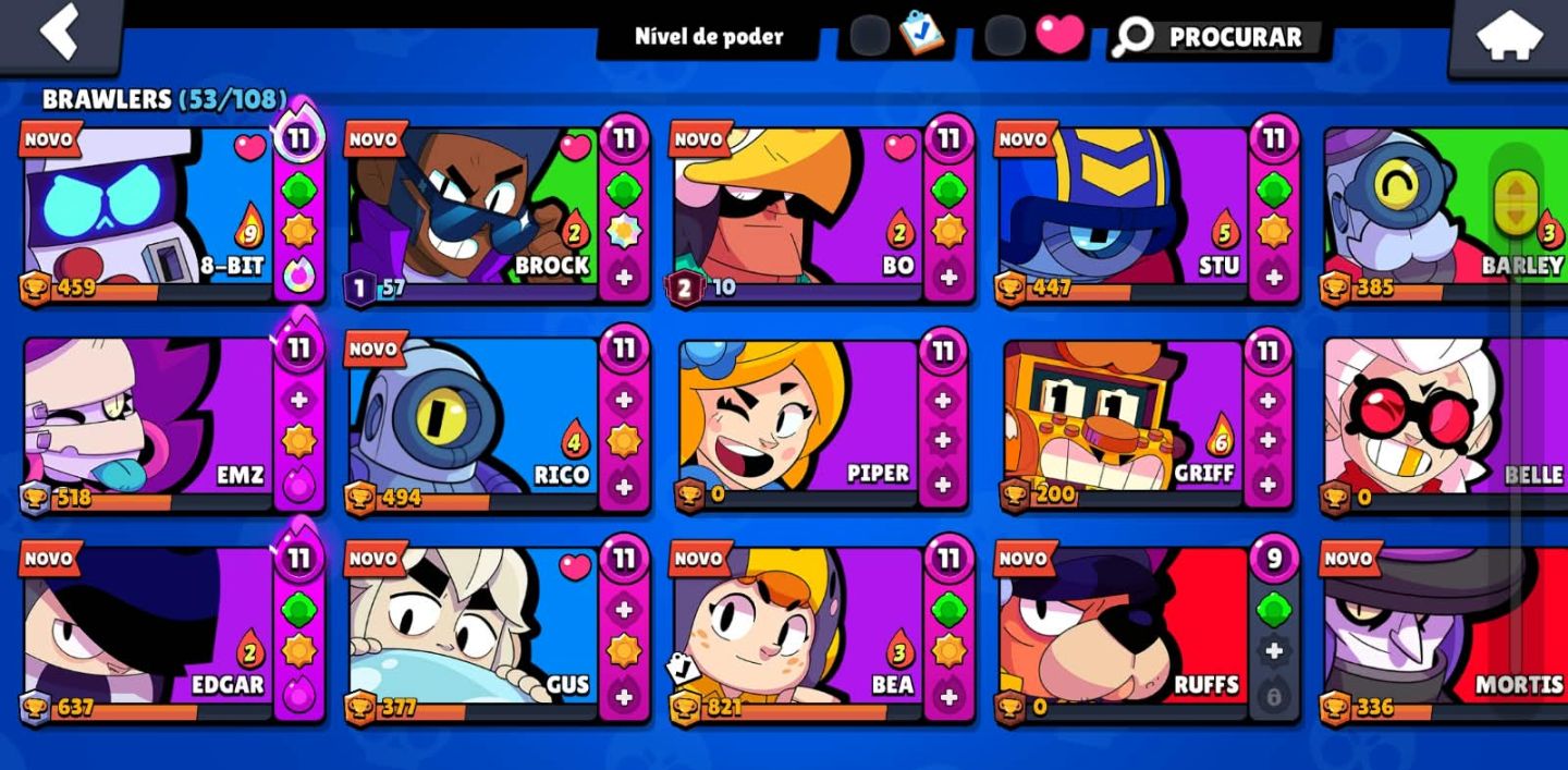 +13K TROFÉUS | LENDÁRIO 1 | 53 BRAWLERS | 11 BRAWLERS MAX