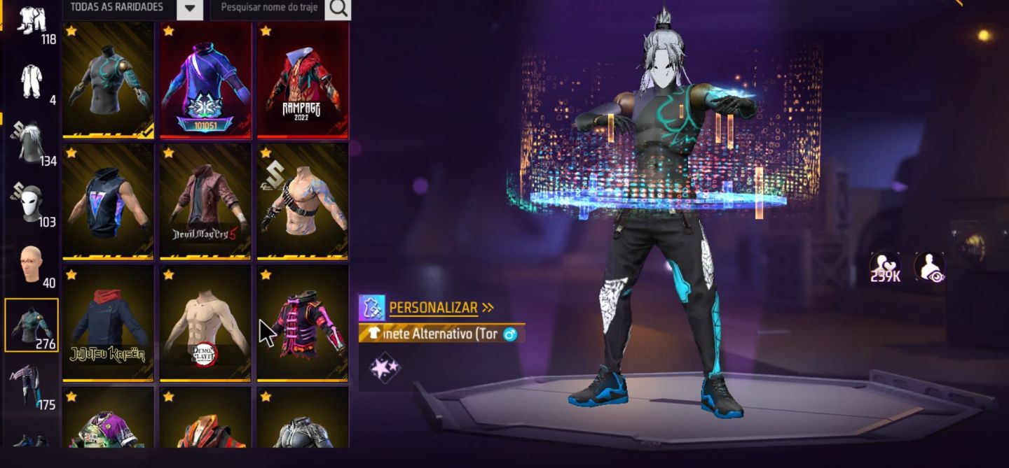 Conta free fire