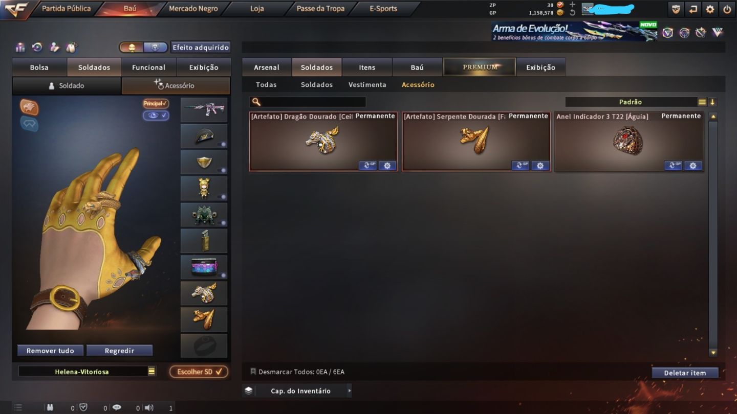 Conta de Crossfire com varias vips