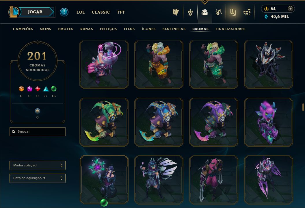 SKIN SETT FLORESCER ESPIRITUAL + [CONTA COM 300 SKINS HABILITADAS] + TROCA NICK