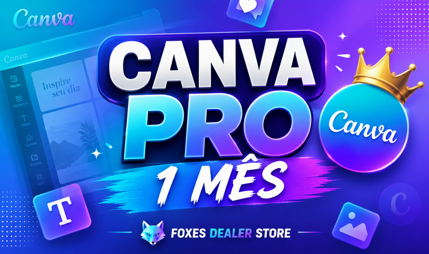 CANVA PRO (1 MÊS)