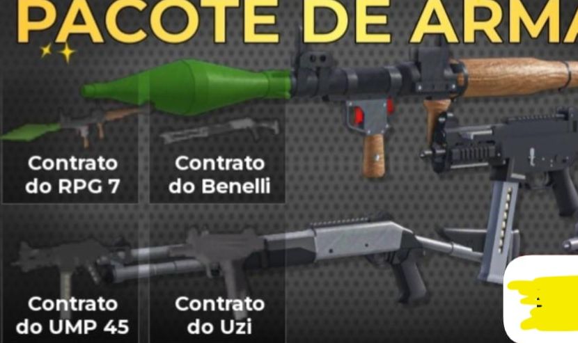 KIT CONTRATO DE ARMAS NO WANTED JOGO DO ROBLOX