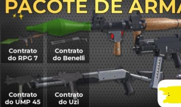 KIT CONTRATO DE ARMAS NO WANTED JOGO DO ROBLOX