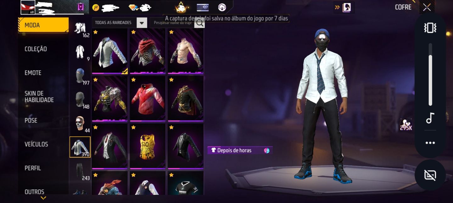 Conta gemada com 390 peitorais