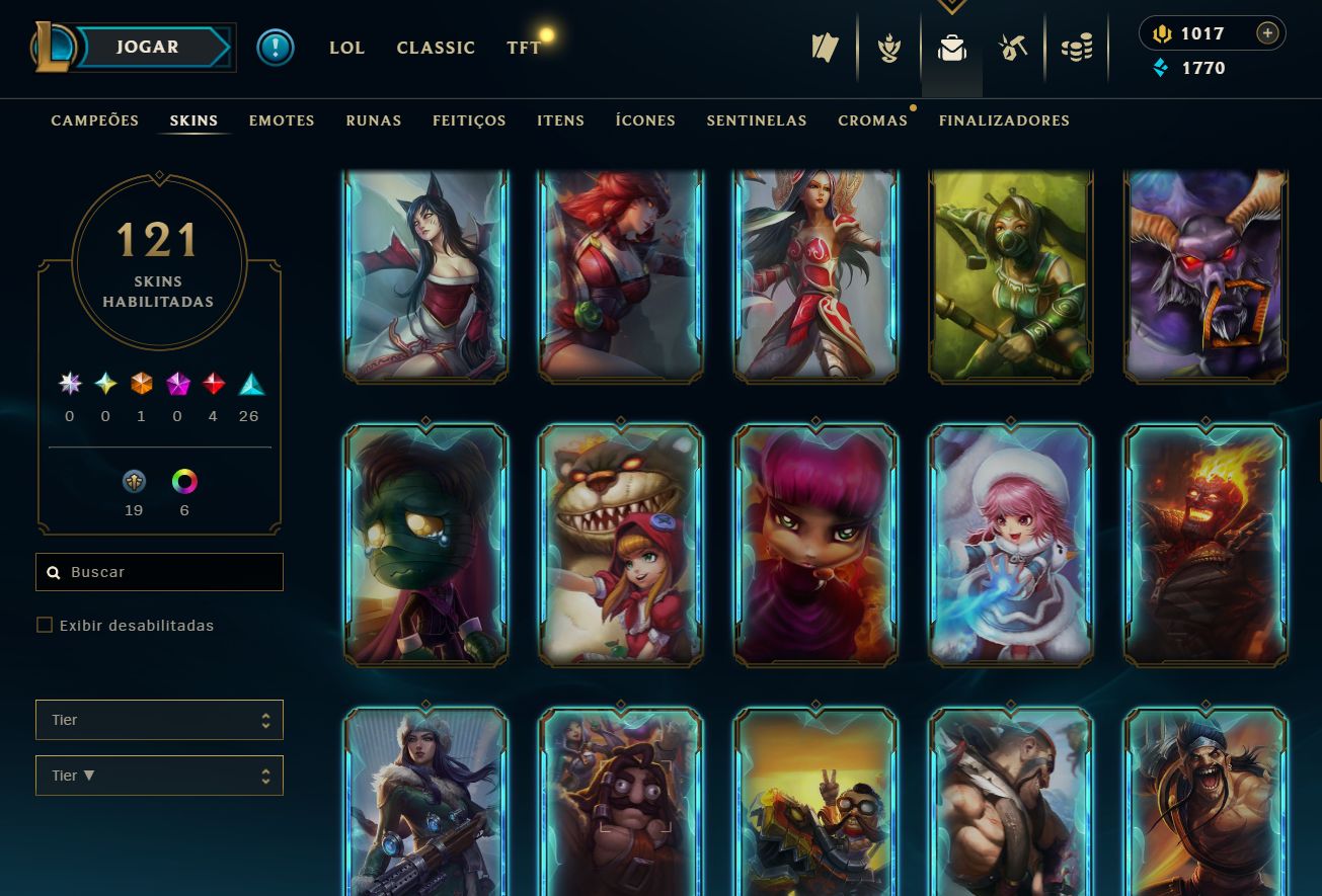 [ACESSO IMEDIATO] Ranked Open 121 Skins 125 Campeões 1K DE RP