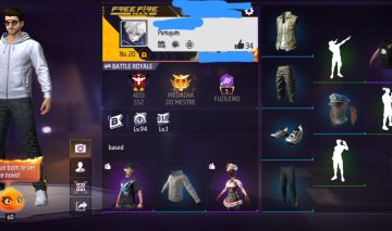Conta Free Fire Level 20 - Mestre na Ranqueada 4k de pontos + troca nick