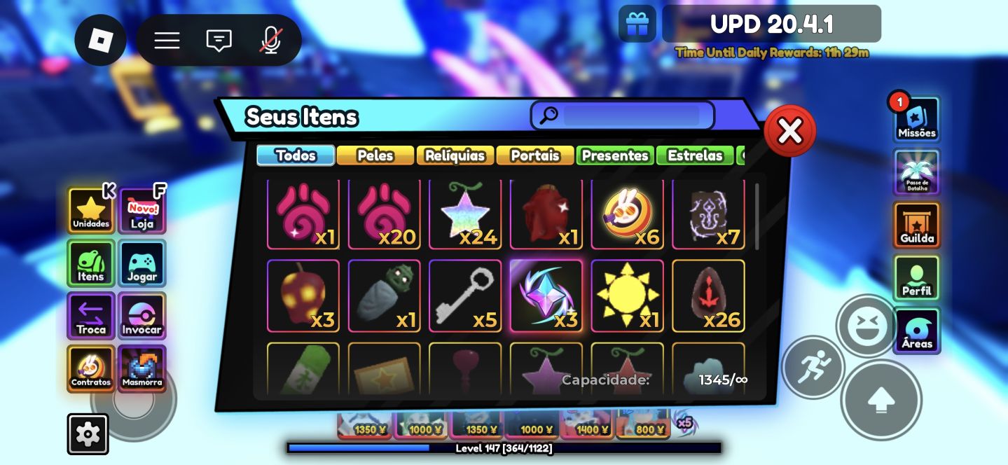 CONTA COM 3 UNIQUES