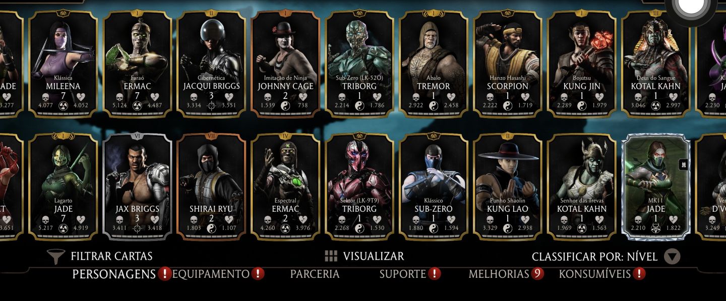 Conta Mortal Kombat Mobile para Iphone - ios