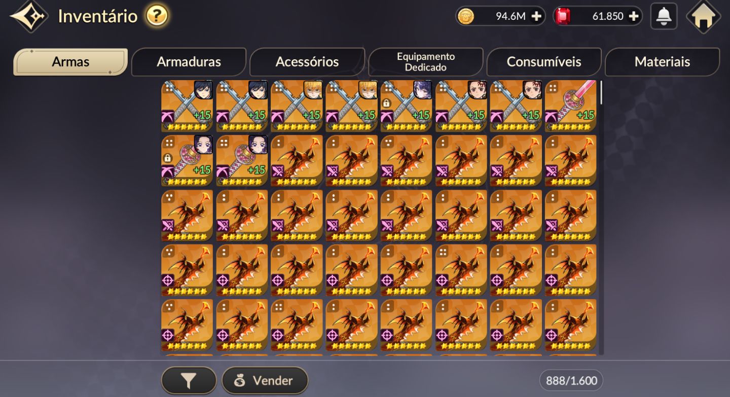 Conta Seven Knight REBIRTH 60.000 Rubis | Server NA + Collab T6
