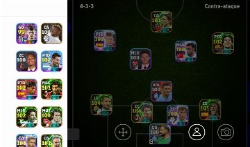 Conta effotbal com baresi e compania