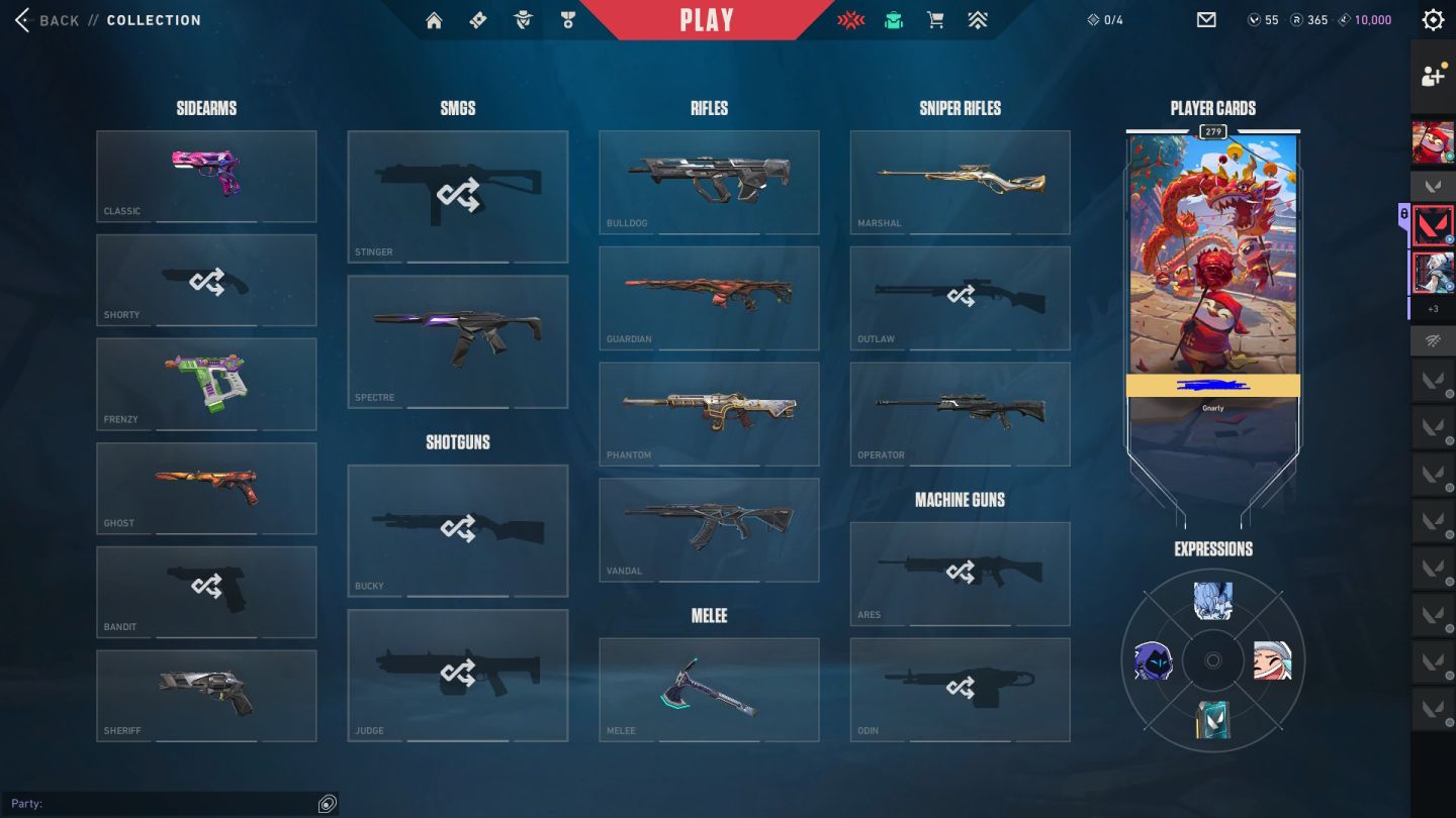 Conta valorant ex imortal com muita skin