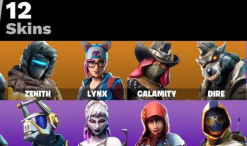 Conta Fortnite Temporada 6 e 7 | Calamidade | Lupino | Lynx | 12 Skins