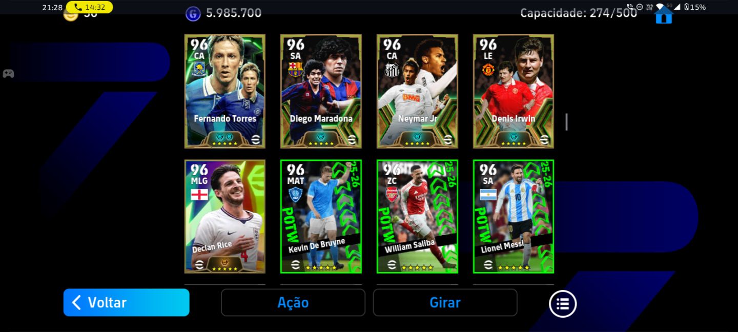 Conta de efootball 200