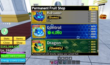 Conta blox fruits com varias frutas perm e 30m de bounty