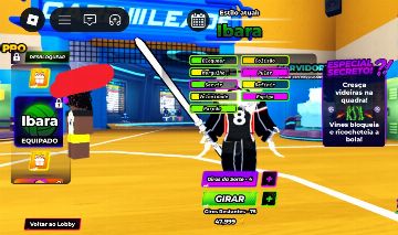 Conta de voleibollegends com muitos personagens