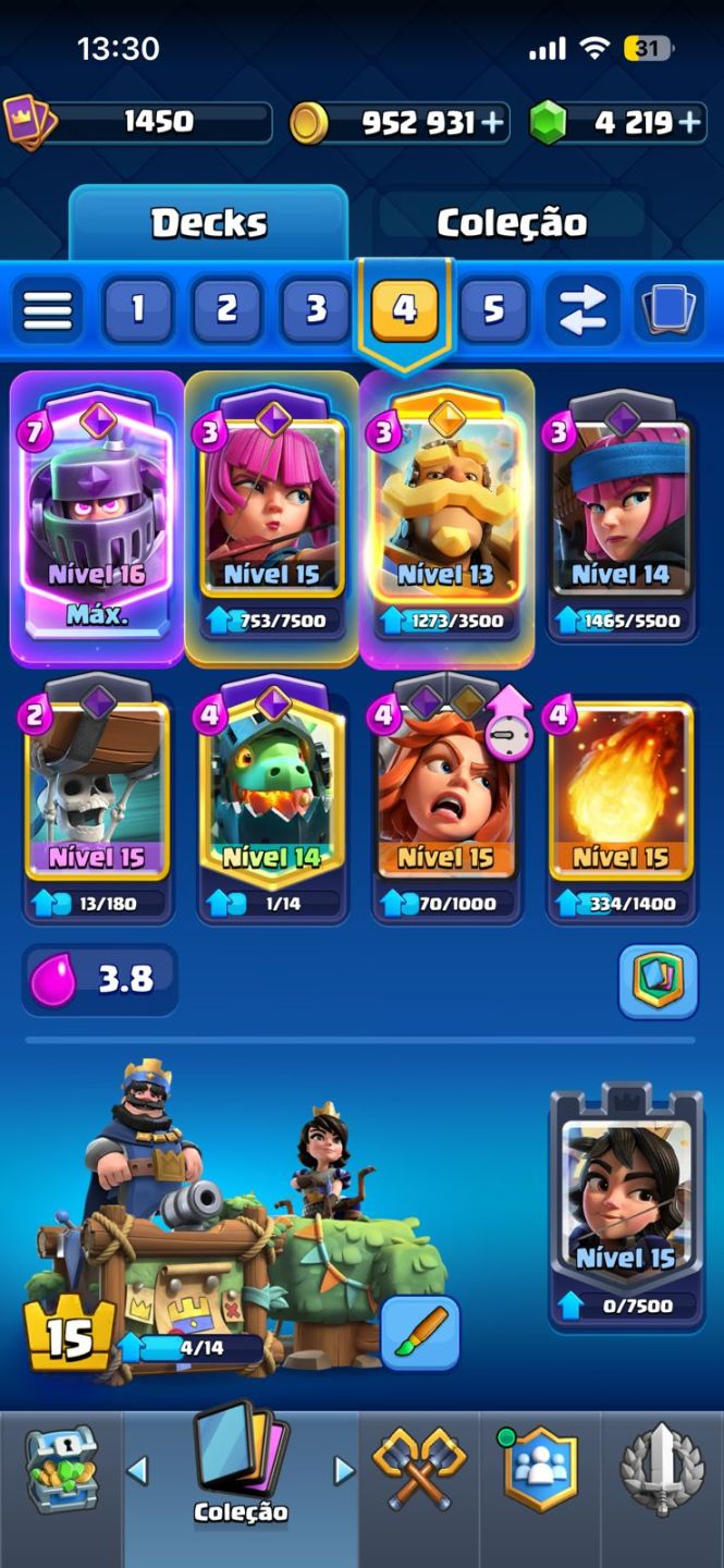 Conta de clash (boa para começar bem no jogo)