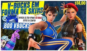 PRESENTES FORTNITE - 800 VBUCKS POR MEIO DE PRESENTE