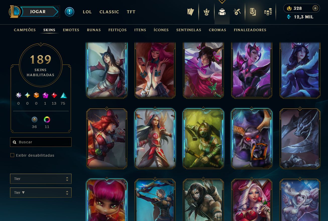 [ACESSO IMEDIATO] Ranked Open 189 Skins 150 Campeões