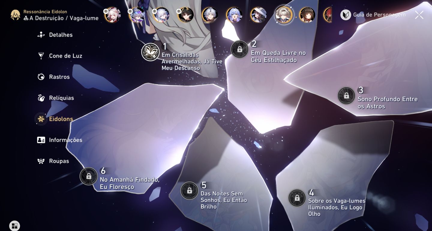 Conta endgame Honkai star rail hsr Time euforia muito forte e muito + eidolons