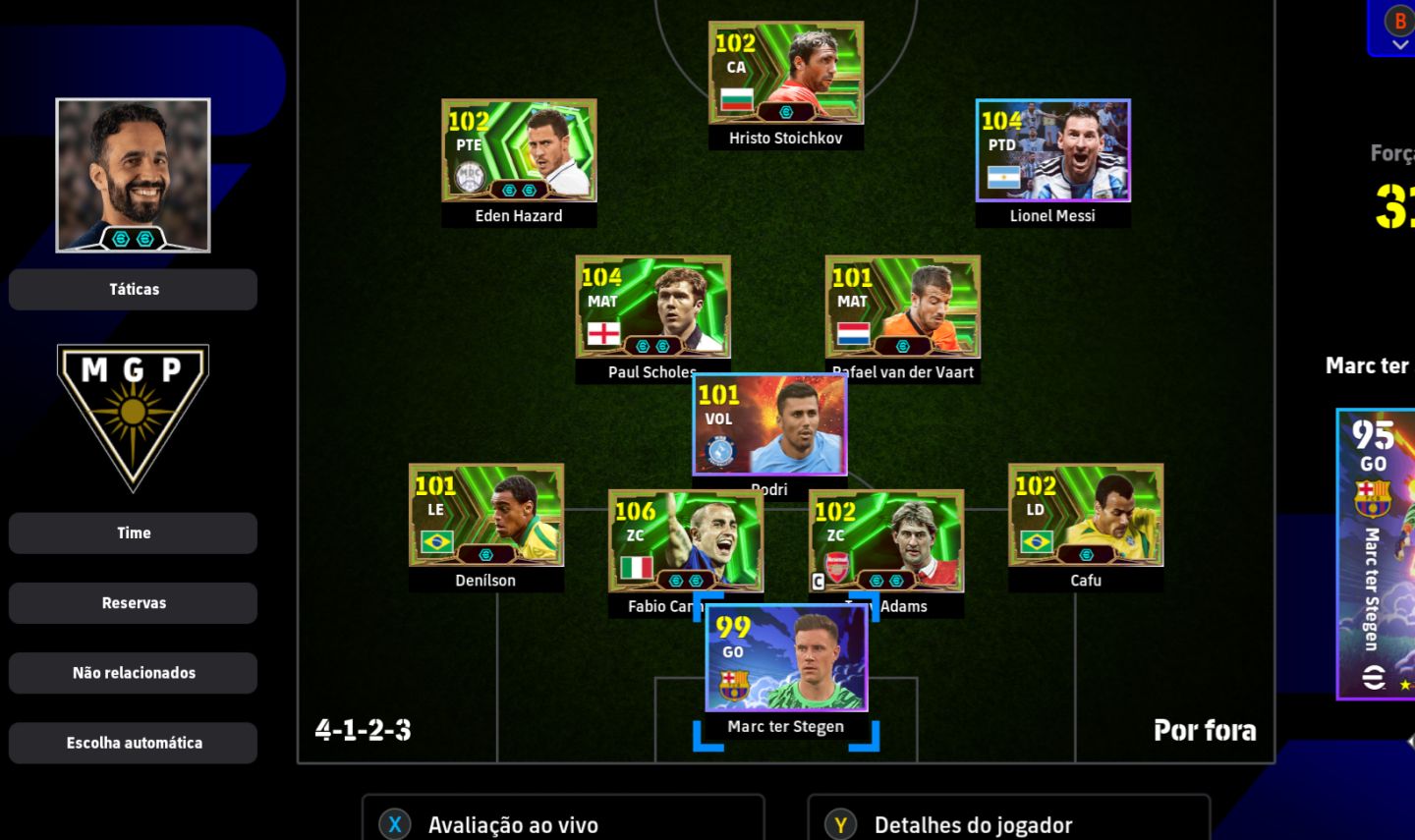 CONTA EFOOTBALL (STEAM) COM CAFU SCHOLES STOICHKOV E NEYMAR E COMPANIA