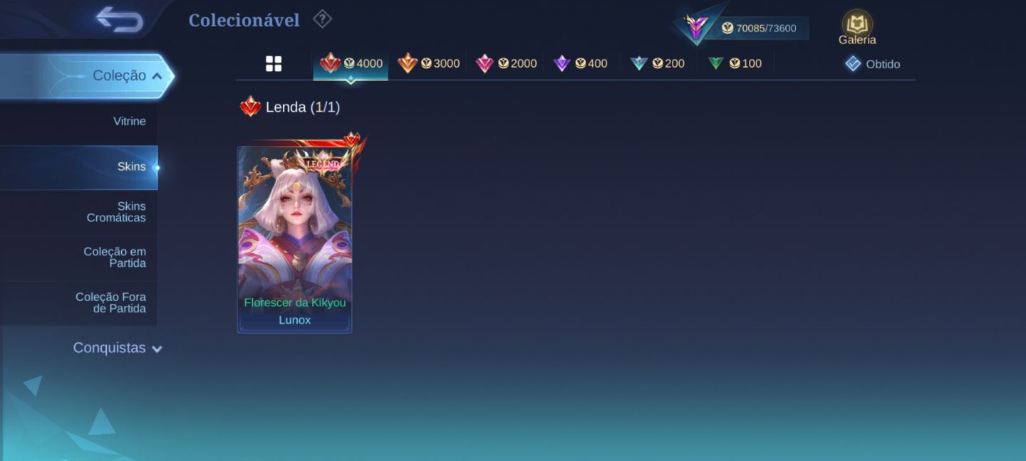 CONTA COLECIONADOR RENOMADO 2 FULL HERÓIS E 309 SKINS