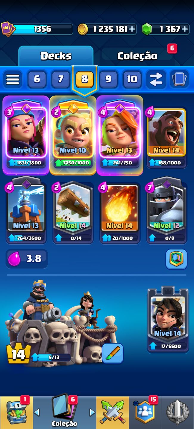 CONTA DE CLASH ROYALE