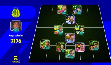 Conta efootball 3176 de força
