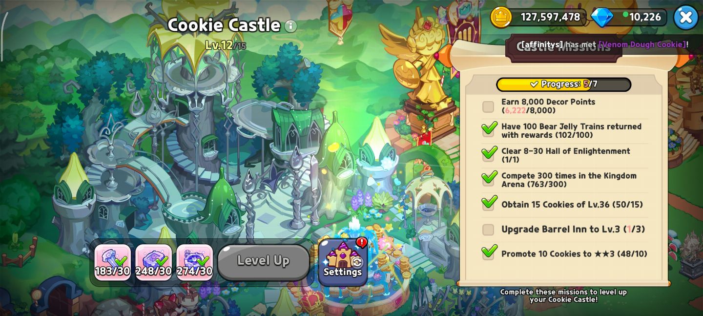 Conta para iniciantes COOKIE RUN:KINGDOM
