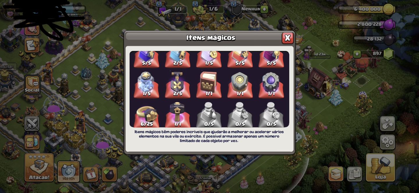 CONTA DE CLASH OF CLANS - CV 12